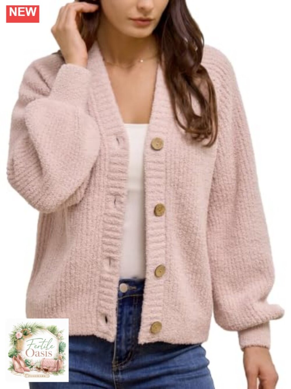 Open Front Cardigan Sweaters for Women Fashion Casual Short Button Down Tops